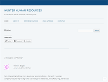 Tablet Screenshot of hunterhumanresources.com